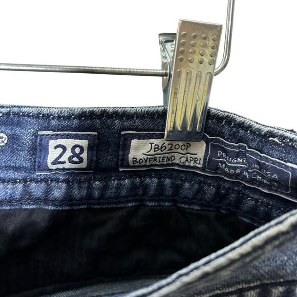 Miss Me JB6200P Boyfriend Capri Jeans Women's Size 28 - Picture 5 of 14